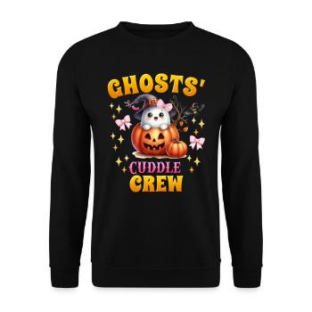 Halloween Kostüm Kinder GHOST'S CUDDLE CREW - Unisex Pullover - Schwarz - Vorne - Alina (178cm) & Michal (187cm)