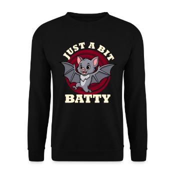 Halloween Costume SLIGHTLY CRAZY Funny Kids - Unisex Sweatshirt - black - Front - Alina (178cm) & Michal (187cm)
