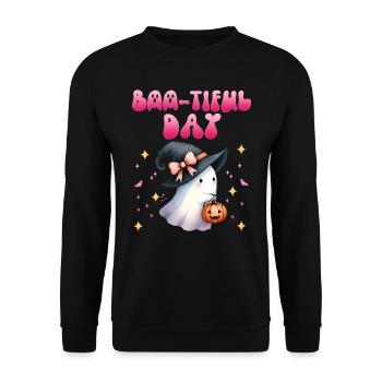 Halloween Fille BOO-TIFUL DAY Drôle de fille - Sweat-shirt Unisexe - noir - Devant - Alina (178cm) & Michal (187cm)