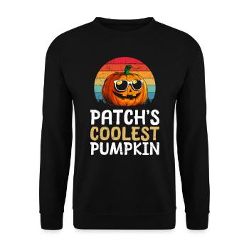 Costume d’Halloween Enfants PATCH’S COOLEST PUMPKIN - Sweat-shirt Unisexe - noir - Devant - Alina (178cm) & Michal (187cm)