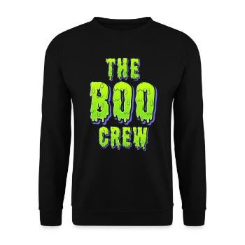 Halloween Costume Kids THE BOO CREW Fun - Unisex Sweatshirt - black - Front - Alina (178cm) & Michal (187cm)