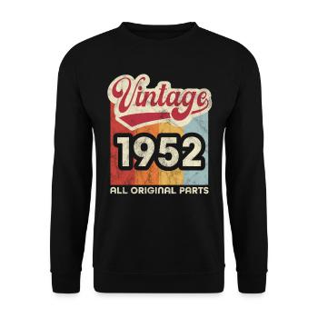 Vintage1952 - Unisex Sweatshirt - black - Front - Alina (178cm) & Michal (187cm)