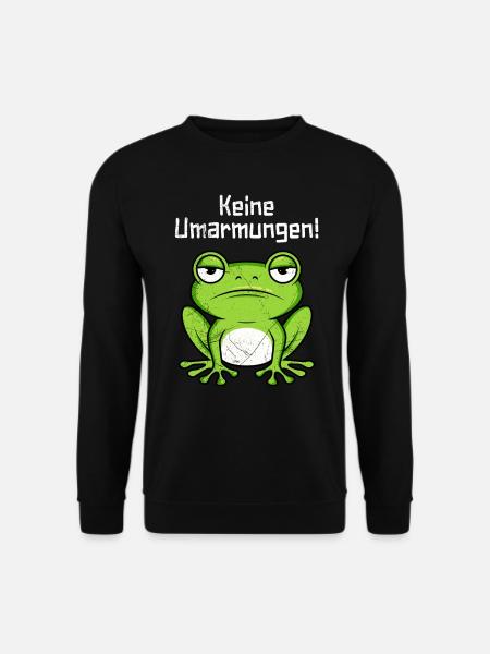 Faschings Kostüm KEINE UMARMUNGEN Lustiges - Unisex Pullover - Schwarz