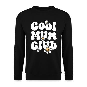 Cooler Mama-Club - Unisex Pullover - Schwarz - Vorne - Alina (178cm) & Michal (187cm)