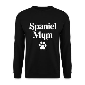 Spaniel Mum - Unisex Sweatshirt - black - Front - Alina (178cm) & Michal (187cm)