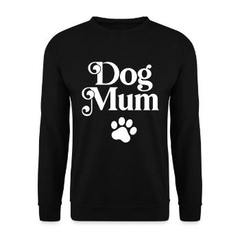 Hunde-Mama - Unisex Pullover - Schwarz - Vorne - Alina (178cm) & Michal (187cm)