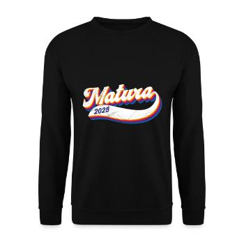 MATURA 2025 Maturanten Matura Abschluss Matura - Unisex Pullover - Schwarz - Vorne - Alina (178cm) & Michal (187cm)
