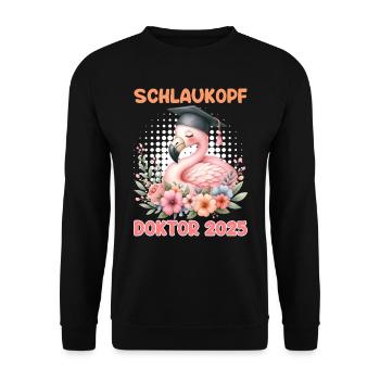 DOKTOR 2025 SCHLAUKOPF Doktorand Lustiges - Unisex Pullover - Schwarz - Vorne - Alina (178cm) & Michal (187cm)