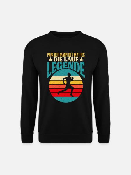 Väter PAPA DER MANN DER MYTHOS DIE LAUF LEGENDE - Unisex Pullover - Schwarz
