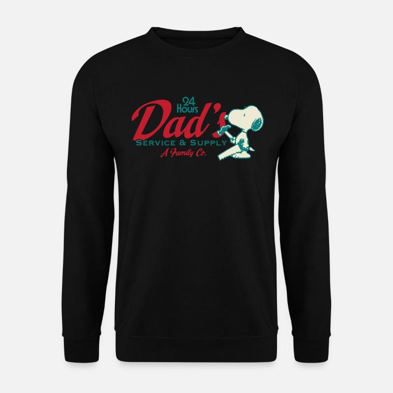 Peanuts Design Far Med Ordsprog Og Snoopy - Unisex sweater - sort
