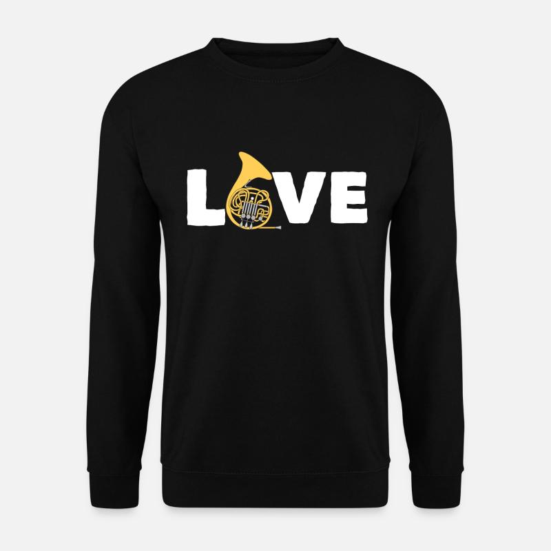 Love Horn - Unisex Pullover - Schwarz