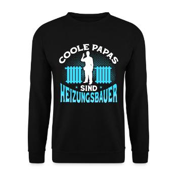 Anlagenmechaniker Heizungsbauer Papa Geschenk - Unisex Pullover - Schwarz - Vorne - Alina (178cm) & Michal (187cm)