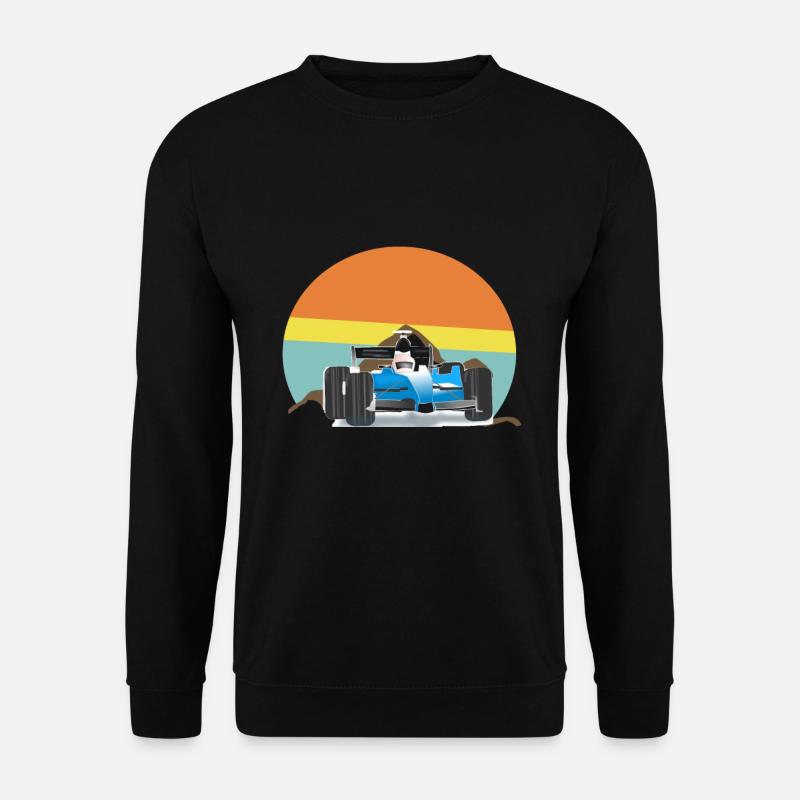 Rennauto am Horizont - Unisex Pullover - Schwarz