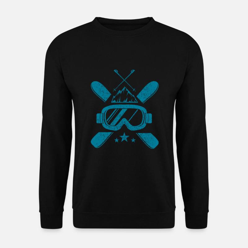 Ski mask mountains winter - Unisex Sweatshirt - black