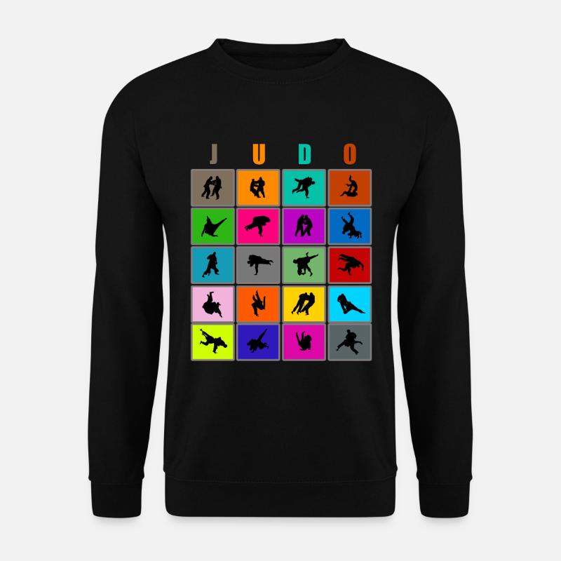 Judo Kampfsport Wettkampf Techniken - Unisex Pullover - Schwarz