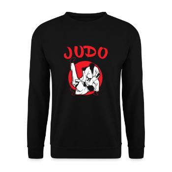 judo - Sweat-shirt Unisexe - noir - Devant - Alina (178cm) & Michal (187cm)