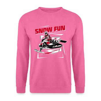 Snowmobil - Motorschlitten - Snowmobile - Unisex Pullover - Pink - Vorne