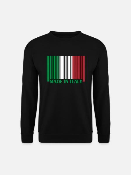 italy italien Italia barcode Code Italy - Unisex Pullover - Schwarz