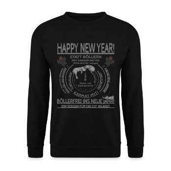 Sylvester Hund Katze Maus SabineVegan HerzAufShirt - Unisex Pullover - Schwarz - Vorne - Alina (178cm) & Michal (187cm)