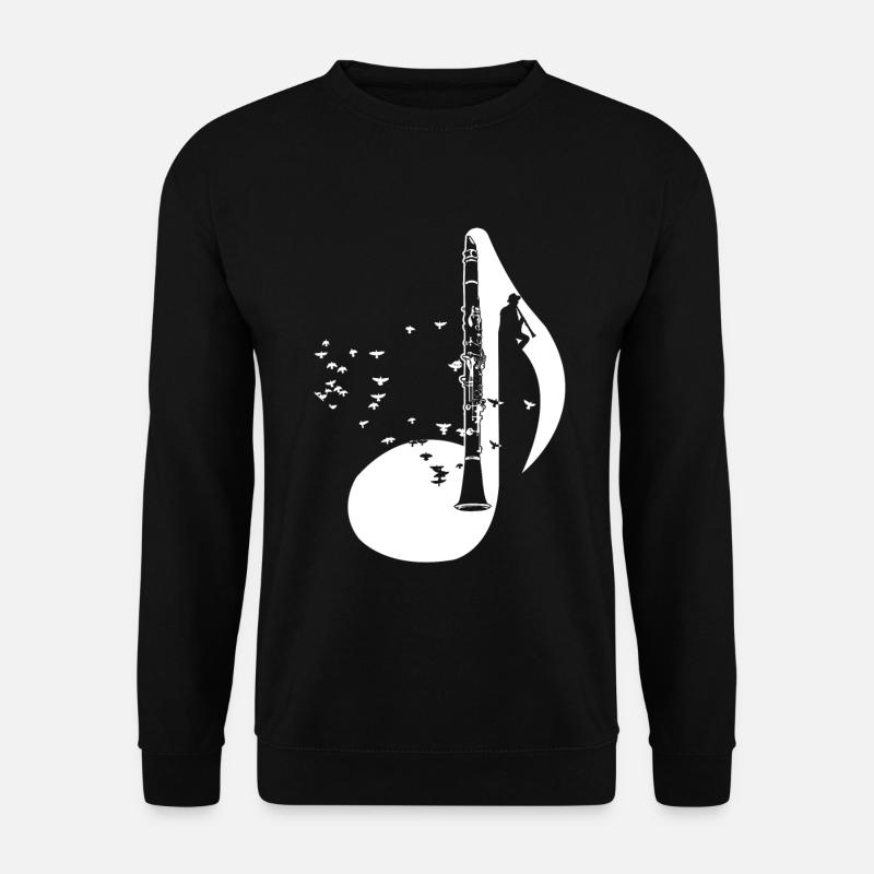 Klarinette Klarinetten Spieler T-Shirt Geschenk - Unisex Pullover - Schwarz