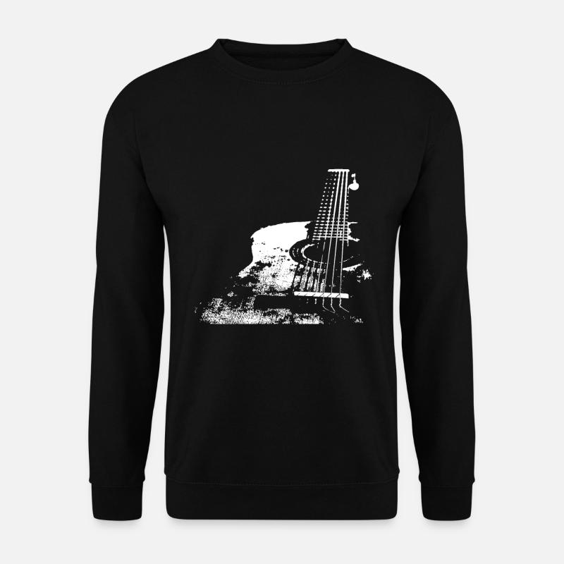 Klassische Gitarre T-Shirt Geschenk Gitarrist - Unisex Pullover - Schwarz