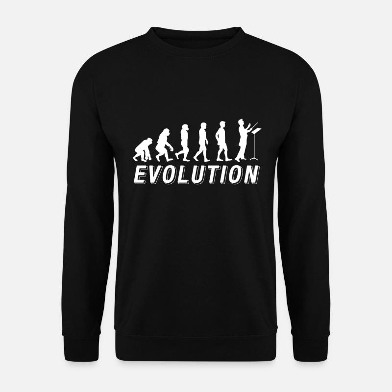 Orchester Dirigent T-Shirt Evolution Kapellmeister - Unisex Pullover - Schwarz