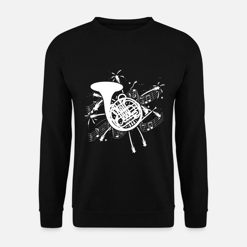 French Horn Spieler T-Shirt Geschenk - Unisex Pullover - Schwarz