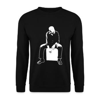 Cajón Spieler Kachon Geschenk Karon T-Shirt - Unisex Pullover - Schwarz - Vorne - Alina (178cm) & Michal (187cm)
