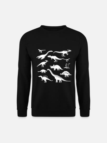 Dinosaurier T-Shirt Geschenk Dino Urzeit - Unisex Pullover - Schwarz