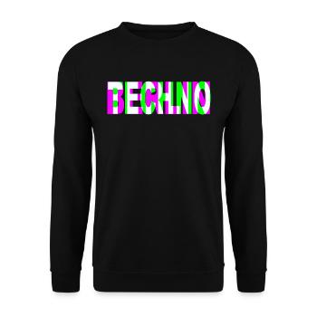 TECHNO BERLIN - Unisex Pullover - Schwarz - Vorne - Alina (178cm) & Michal (187cm)