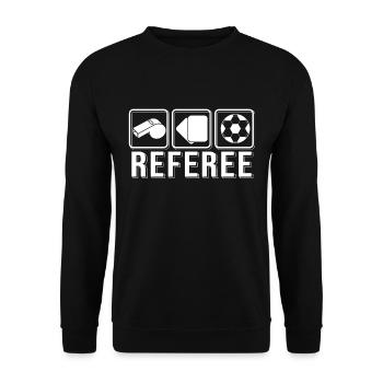 Cadeau d'arbitre cadeau d'arbitre - Sweat-shirt Unisexe - noir - Devant - Alina (178cm) & Michal (187cm)