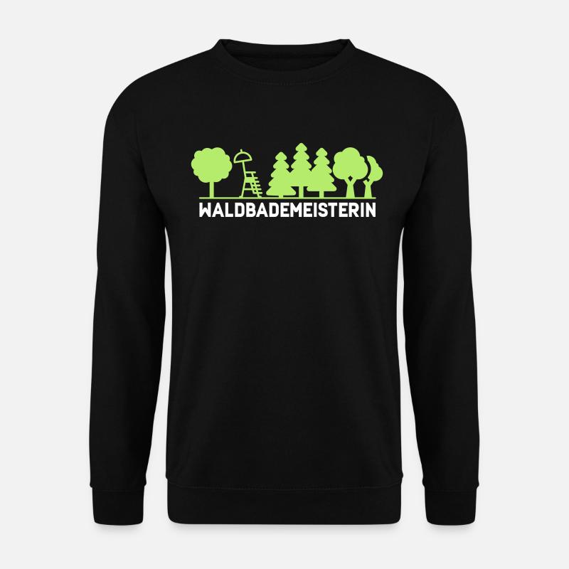Waldbademeisterin für das Waldbaden im Waldbad - Unisex Pullover - Schwarz