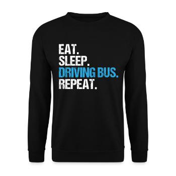 Bus bus Bus Driver Bus bus de ligne cadeau - Sweat-shirt Unisexe - noir - Devant - Alina (178cm) & Michal (187cm)