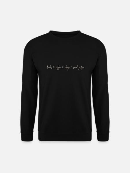 Bücher Kaffee Hunde Soziale Gerechtigkeit Frauen - Unisex Pullover - Schwarz