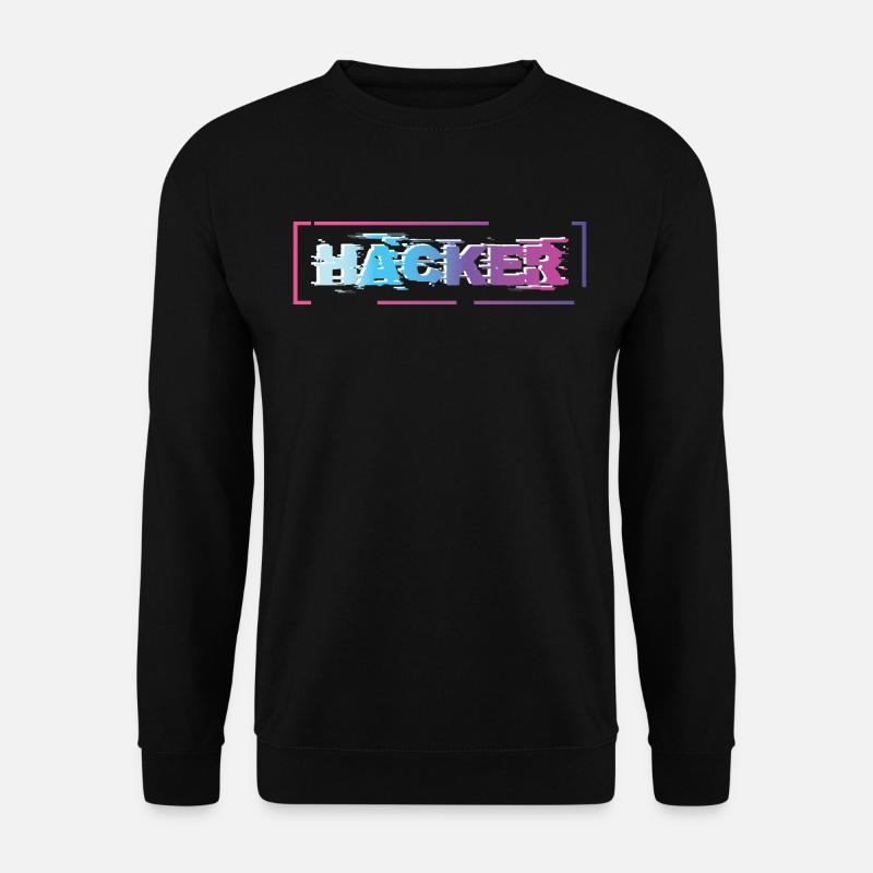 Hacker Hacking - Unisex Pullover - Schwarz