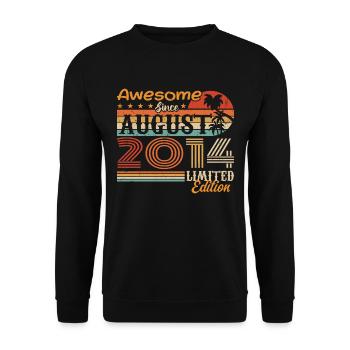 2014 August Geschenkidee August 2014 - Unisex Pullover - Schwarz - Vorne - Alina (178cm) & Michal (187cm)