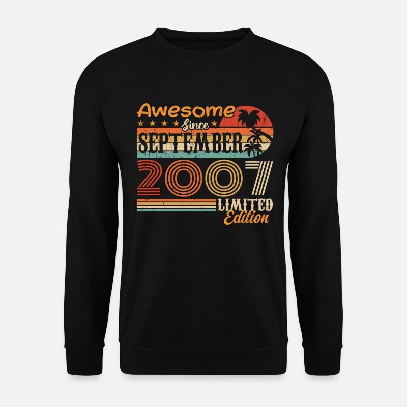 September 2007 - Birthday 2007 September - Unisex Sweatshirt - black