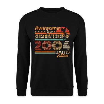 September 2004 - Birthday 2004 September - Unisex Sweatshirt - black - Front - Alina (178cm) & Michal (187cm)