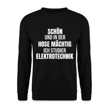 Nice and in the pants powerful electrical engineering Stu - Unisex Sweatshirt - black - Front - Alina (178cm) & Michal (187cm)