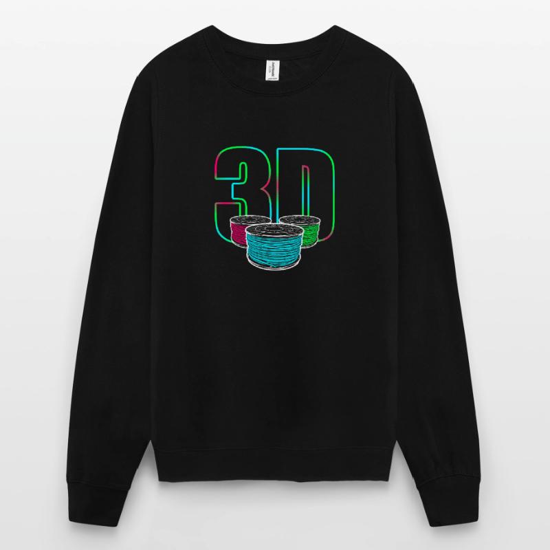 3D Impression 3D Impression 3D Impression 3D Sweat-shirt Unisexe
