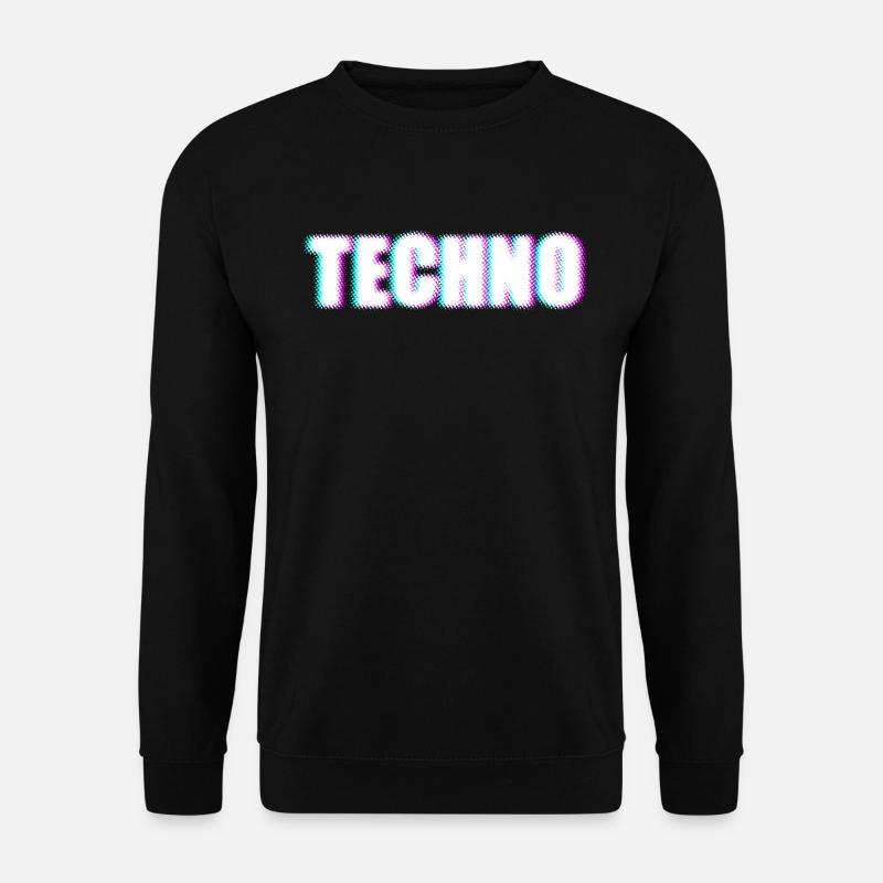 TECHNO - Unisex Sweatshirt - black