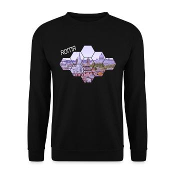 Roma - Unisex Pullover - Schwarz - Vorne - Alina (178cm) & Michal (187cm)