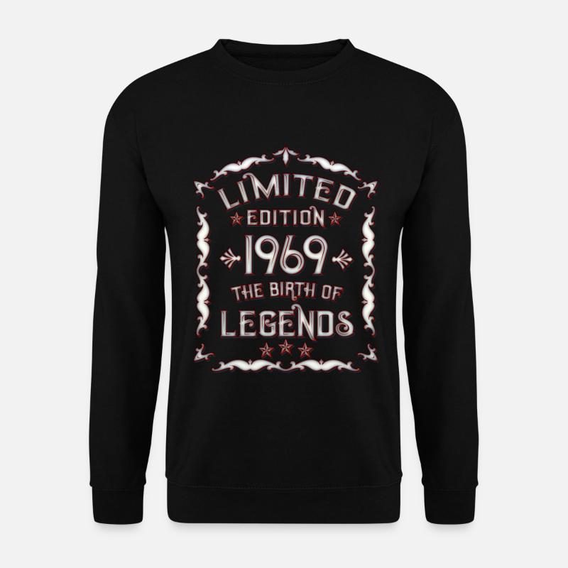 1969 Naissance - 1969 Cadeau d’anniversaire - Sweat-shirt Unisexe - noir