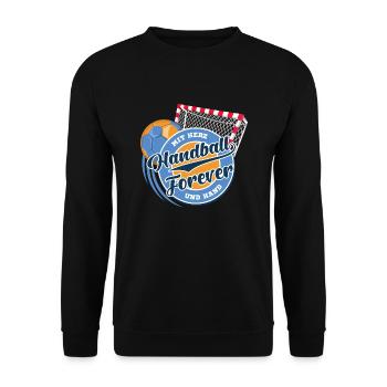Le handball pour toujours - Sweat-shirt Unisexe - noir - Devant - Alina (178cm) & Michal (187cm)