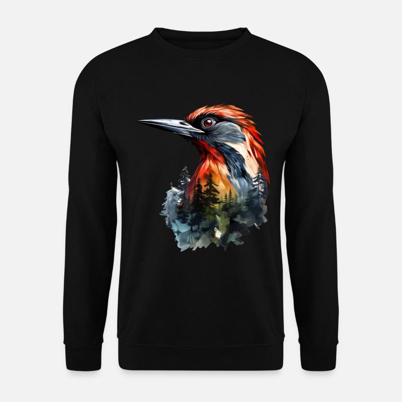 Specht - Unisex Pullover - Schwarz