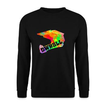 polynom Helm - Unisex Pullover - Schwarz - Vorne - Alina (178cm) & Michal (187cm)