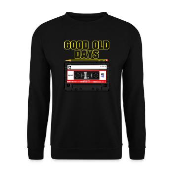 Good Old Days - Unisex Pullover - Schwarz - Vorne - Alina (178cm) & Michal (187cm)