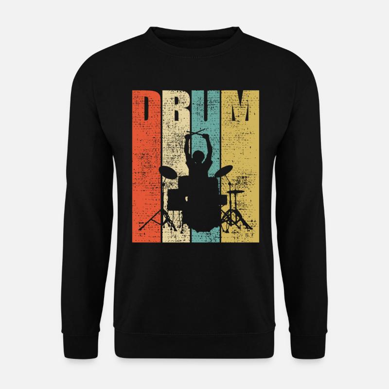 Schlagzeug Schlagzeuger Drumline Drumsticks - Unisex Pullover - Schwarz