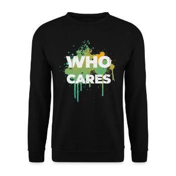 Peu importe l'idée de cadeau design - Sweat-shirt Unisexe - noir - Devant - Alina (178cm) & Michal (187cm)
