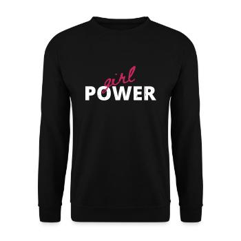 Girl power femmes pouvoir dire - Sweat-shirt Unisexe - noir - Devant - Alina (178cm) & Michal (187cm)